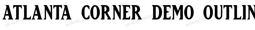 Atlanta Corner Demo Outline字体转换